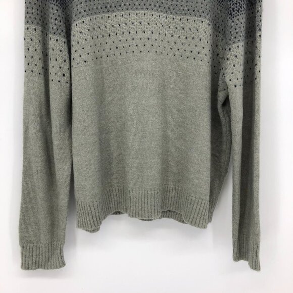 NWT Daniel Hechter Men’s Navy blue and Grey Gradient Knit Turtleneck Sweater XXL - Picture 6 of 15